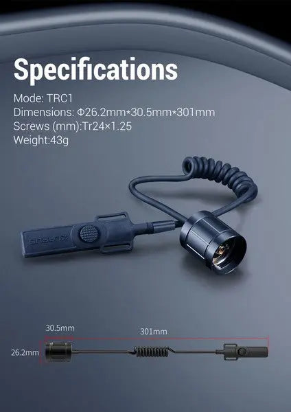 Interrupteur Tactique Klarus TRC1 – Pour lampe XT2CR PRO et XT11GT PRO - NYCTALOPE