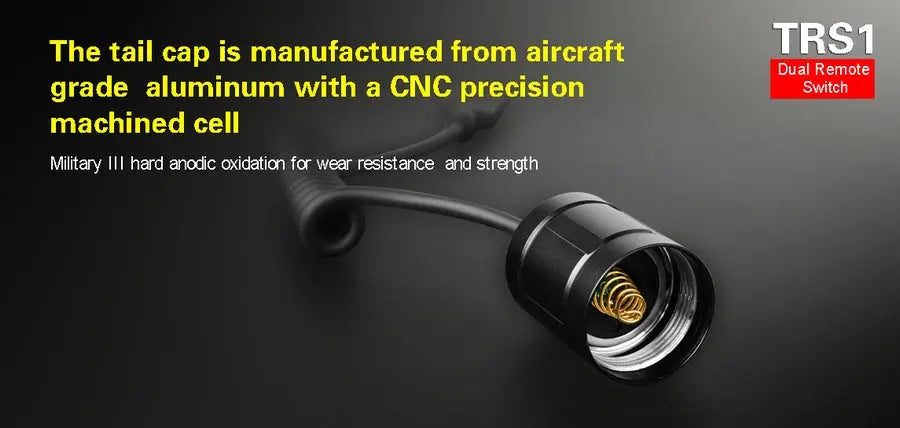 Interrupteur Tactique Klarus TRS1 pour lampe XT2CR - XT11S - XT11GT - XT12GT - XT32 - XT12S - NYCTALOPE