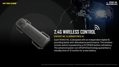Télécommande sans fil Nitecore RSW2i WL pour lampe Nitecore série i  NYCTALOPE  