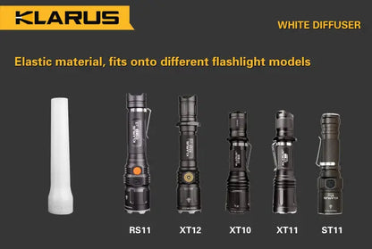 Klarus cône diffuseur souple Blanc - NYCTALOPE