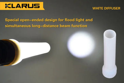 Klarus cône diffuseur souple Blanc - NYCTALOPE