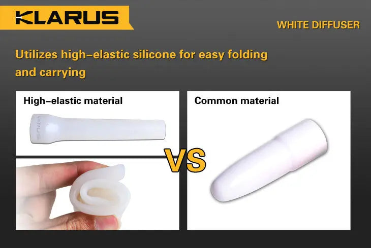 Klarus cône diffuseur souple Blanc - NYCTALOPE