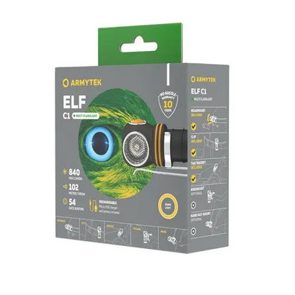 Lampe Frontale Armytek ELF C1 V2 Micro-USB – 1100/1023 Lumens - NYCTALOPE