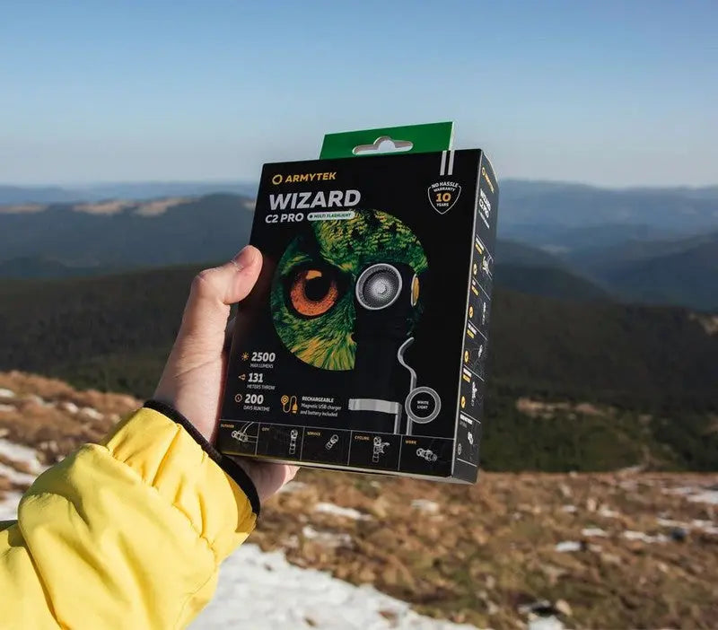 Lampe Frontale Armytek Wizard C2 PRO Magnet USB 2500/2330 Lumens - NYCTALOPE