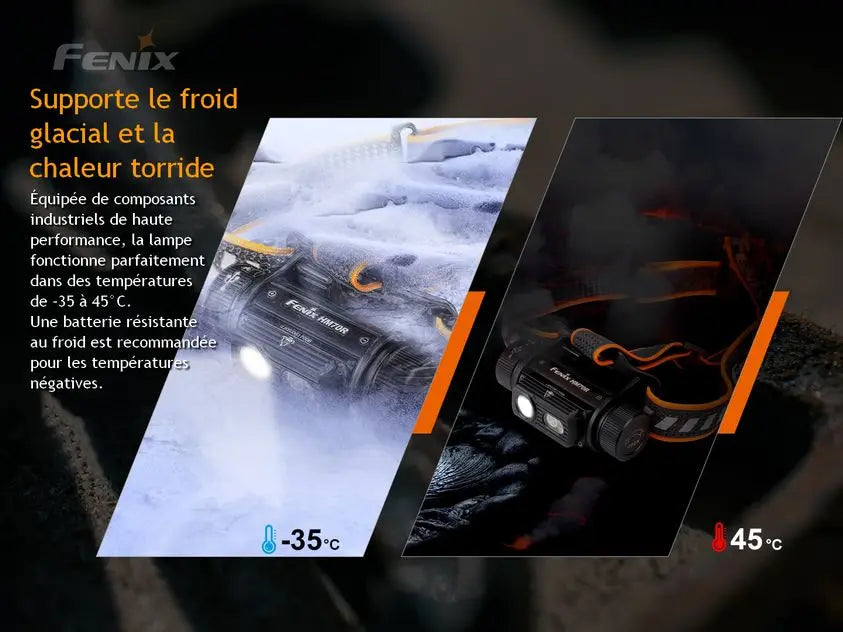 Lampe Frontale Fenix HM70R – 1600 Lumens - NYCTALOPE
