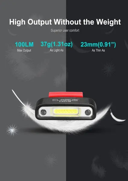 Lampe Frontale Klarus HC3 – 100 Lumens  NYCTALOPE  