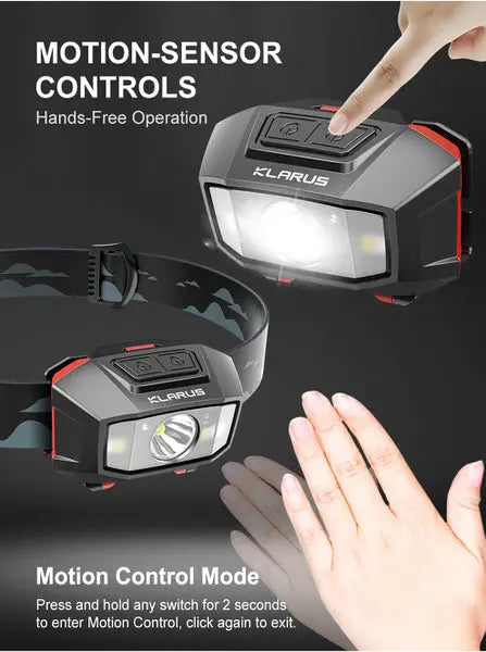 Lampe Frontale Klarus HM2 – 270 Lumens – Lumière rouge 3 Lumens  NYCTALOPE  