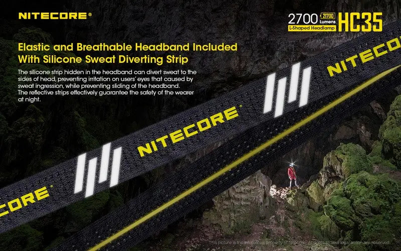 Lampe Frontale Nitecore HC35 – 2700 Lumens  NYCTALOPE  