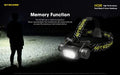 Lampe Frontale Nitecore HC68 Rechargeable – 2000 Lumens  NYCTALOPE  