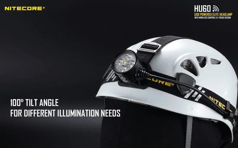 Lampe Frontale Nitecore HU60 – 1600 Lumens  NYCTALOPE  