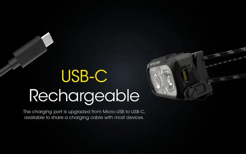 Lampe Frontale Nitecore NU25UL – 400 Lumens  NYCTALOPE  