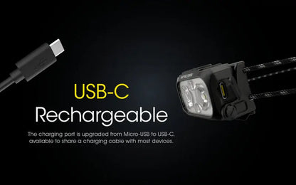 Lampe Frontale Nitecore NU25UL – 400 Lumens  NYCTALOPE  