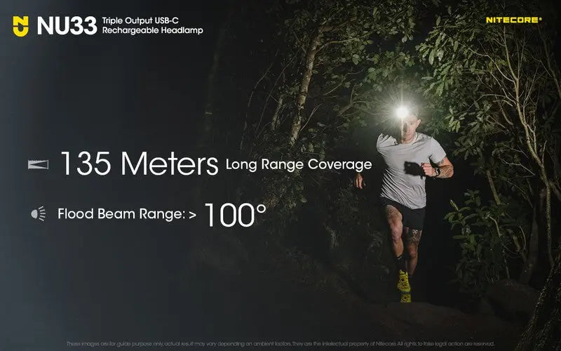 Lampe Frontale Nitecore NU33 – 700 Lumens  NYCTALOPE  