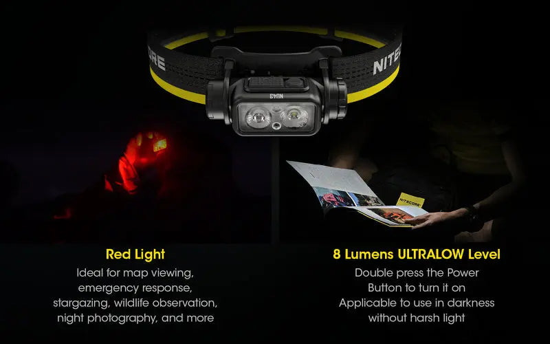 Lampe Frontale Nitecore NU43 – 1400 Lumens  NYCTALOPE  