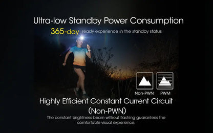 Lampe Frontale Nitecore NU43 – 1400 Lumens  NYCTALOPE  