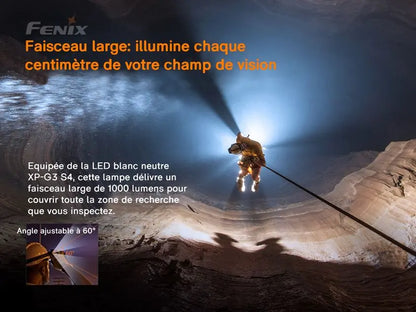 Lampe Frontale Rechargeable Fenix HP30R V2.0 – 3000 Lumens - NYCTALOPE