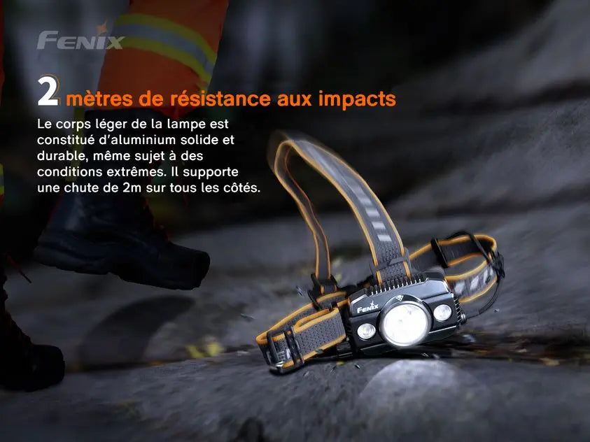 Lampe Frontale Rechargeable Fenix HP30R V2.0 – 3000 Lumens - NYCTALOPE