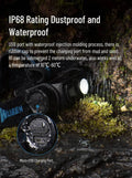 Lampe Frontale Wuben H1 Rechargeable – 1200 Lumens - NYCTALOPE