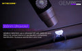 Lampe Nitecore GEM10UV – 3000mW 365nm Ultraviolet  NYCTALOPE  