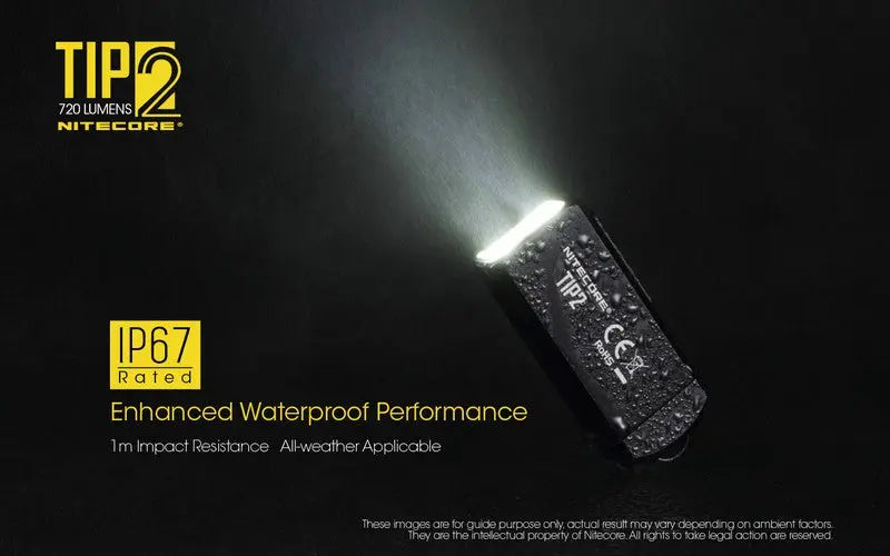 Lampe Nitecore TIP2 - 720 Lumens - Rechargeable  NYCTALOPE  