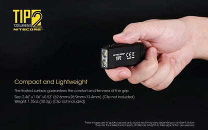 Lampe Nitecore TIP2 - 720 Lumens - Rechargeable  NYCTALOPE  