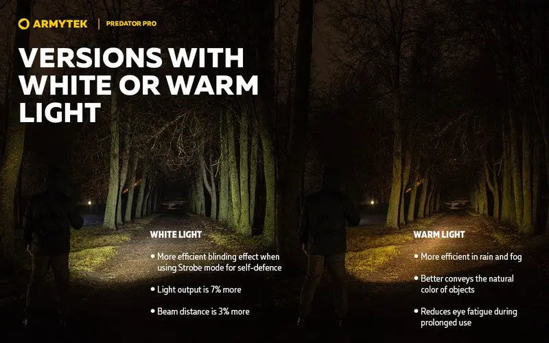 Lampe Torche Armytek Predator Pro Magnet USB – 1500/1400 Lumens - NYCTALOPE