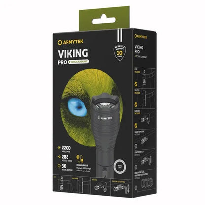 Lampe Torche Armytek Viking Pro Magnet USB – 2200/2050 Lumens - NYCTALOPE