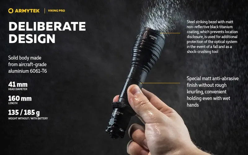 Lampe Torche Armytek Viking Pro Magnet USB – 2200/2050 Lumens - NYCTALOPE
