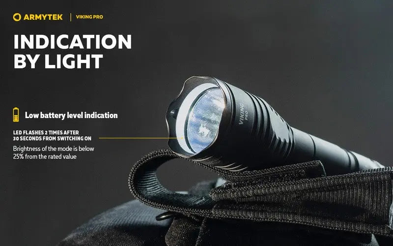 Lampe Torche Armytek Viking Pro Magnet USB – 2200/2050 Lumens - NYCTALOPE