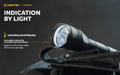 Lampe Torche Armytek Viking Pro Magnet USB – 2200/2050 Lumens - NYCTALOPE