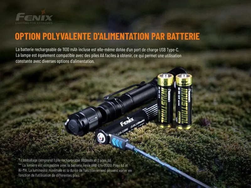 Lampe Torche Fenix LD22 V2.0 – 800 Lumens  NYCTALOPE  