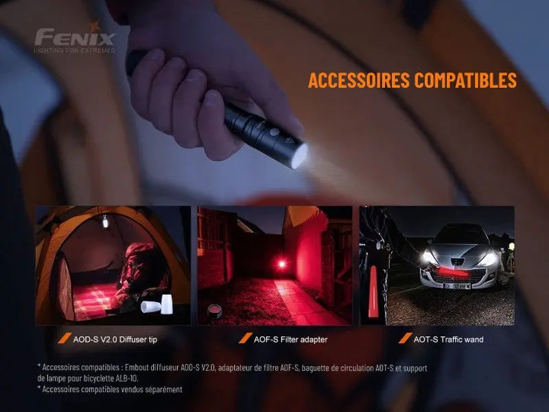 Lampe Torche Fenix LD22 V2.0 – 800 Lumens  NYCTALOPE  
