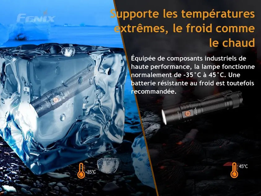 Lampe Torche Fenix LD32 UVC – 1200 Lumens – Désinfection UVC  NYCTALOPE  