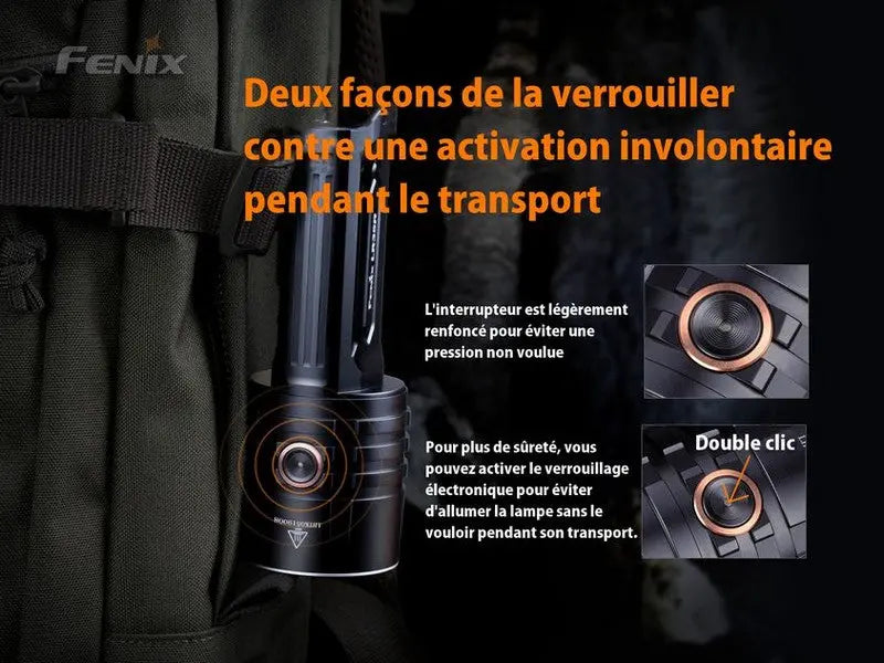 Lampe Torche Fenix LR35R – 10000 Lumens - Rechargeable  NYCTALOPE  