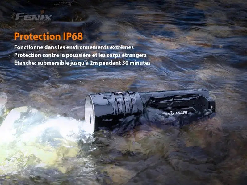 Lampe Torche Fenix LR35R – 10000 Lumens - Rechargeable  NYCTALOPE  