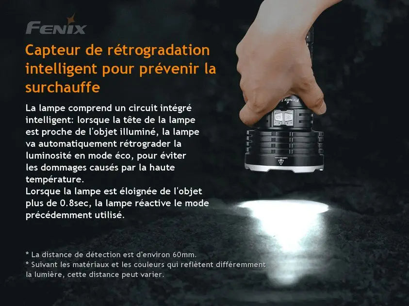 Lampe Torche Fenix LR50R – 12000 Lumens - Rechargeable - NYCTALOPE
