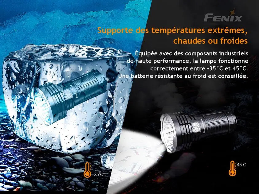 Lampe Torche Fenix LR50R – 12000 Lumens - Rechargeable - NYCTALOPE