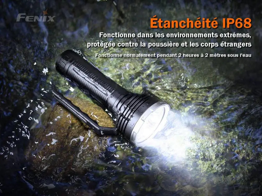 Lampe Torche Fenix LR80R – 18000 Lumens - Rechargeable - NYCTALOPE