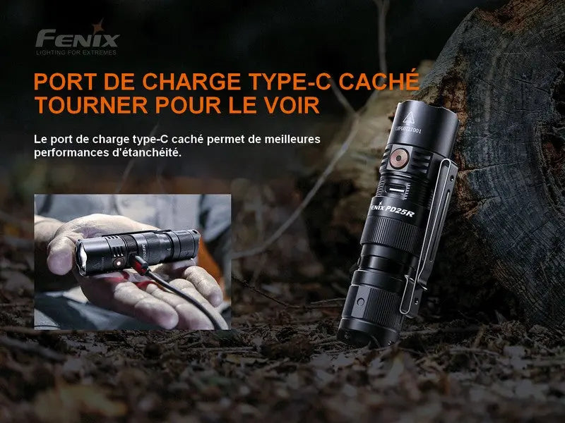 Lampe Torche Fenix PD25R – 800 Lumens  NYCTALOPE  