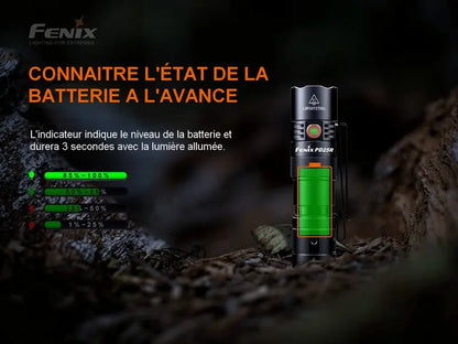 Lampe Torche Fenix PD25R – 800 Lumens  NYCTALOPE  