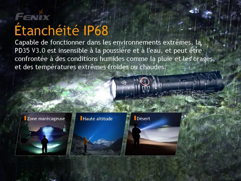 Lampe Torche Fenix PD35 V3.0 – 1700 Lumens - NYCTALOPE