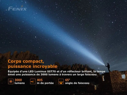 Lampe Torche Fenix PD40R V2.0 – 3000 Lumens  NYCTALOPE  