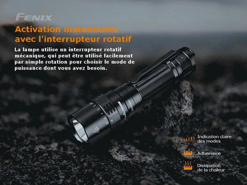 Lampe Torche Fenix PD40R V2.0 – 3000 Lumens  NYCTALOPE  