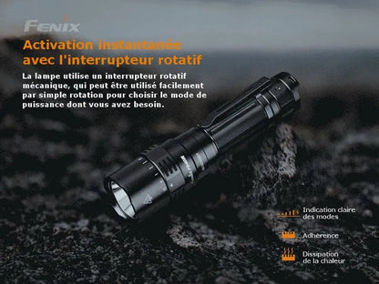 Lampe Torche Fenix PD40R V2.0 – 3000 Lumens  NYCTALOPE  