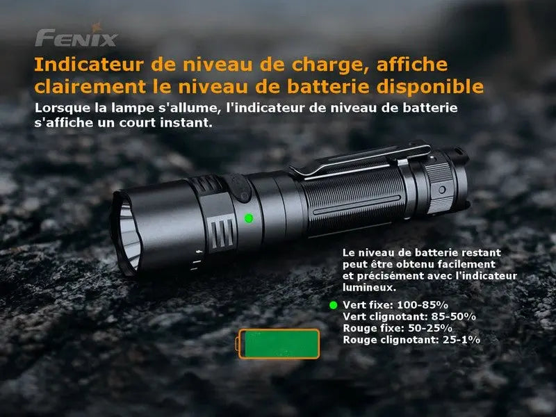 Lampe Torche Fenix PD40R V2.0 – 3000 Lumens  NYCTALOPE  