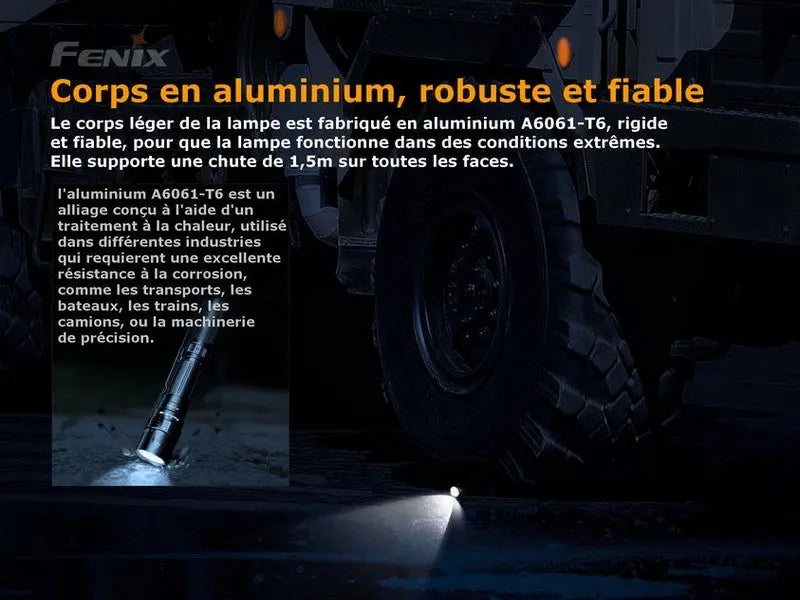 Lampe Torche Fenix PD40R V2.0 – 3000 Lumens  NYCTALOPE  