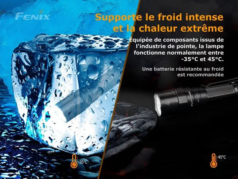 Lampe Torche Fenix PD40R V2.0 – 3000 Lumens  NYCTALOPE  