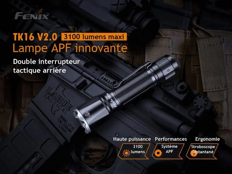 Lampe Torche Fenix TK16 V2.0 – 3100 Lumens  NYCTALOPE  