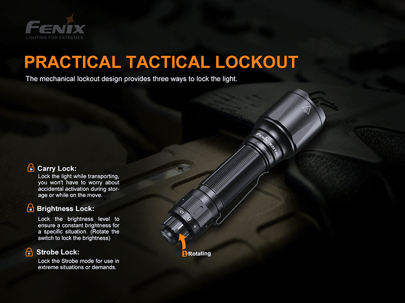Lampe Torche Fenix TK22 TAC – 2800 Lumens  NYCTALOPE  
