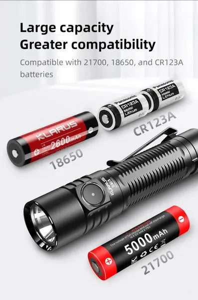 Lampe Torche Klarus G15 V2.0 – 4200 Lumens – Rechargeable Type-C  NYCTALOPE  